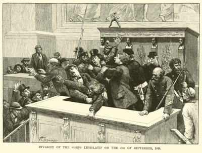 Inwazja Korpusu Legislatif w dniu 4 września 1870 r autorstwa American School