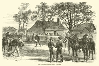 James Bennetts House, gdzie Johnston poddał się, kwiecień 1865 autorstwa American School
