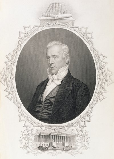 James Buchanan, z „Historii Stanów Zjednoczonych”, tom. II, Charles Mackay autorstwa American School