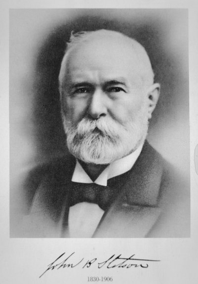 John B. Stetson (1830-1906) amerykański kapelusznik z Filadelfii (lito) autorstwa American School