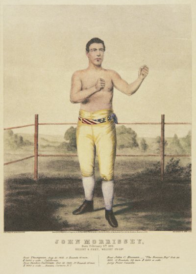 John Morrissey, ze współczesnej grafiki (kolor lito) autorstwa American School