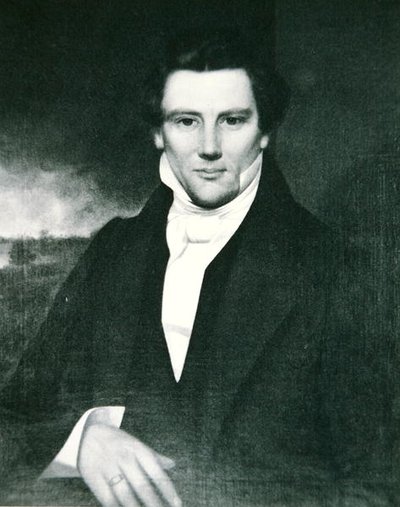 Józef Smith (1805-44) prorok, założyciel religii Mormonów w USA (lito) autorstwa American School