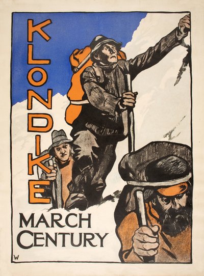 „Klondike” z Century Magazine, marzec 1898, autorstwa American School
