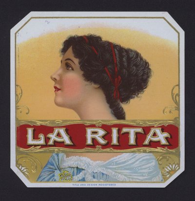 La Rita, etykieta na cygaro (chromolitho) autorstwa American School