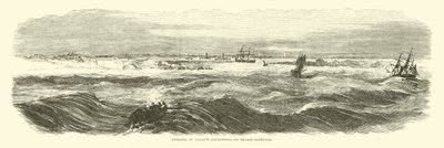 Lądowanie Ekspedycji Banksa na Brazos Santiago, listopad 1863 autorstwa American School