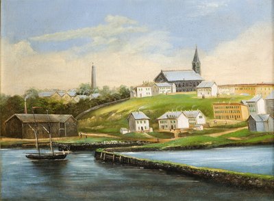 Krajobraz Bunker Hill, po 1862 autorstwa American School
