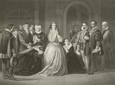 Ostatnie chwile Maryi Królowej Szkotów, 1587 autorstwa American School