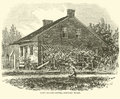 Siedziba Lees, Seminary Ridge, lipiec 1863 r. autorstwa American School