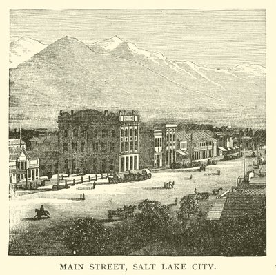 Main Street, Salt Lake City (grawerunek) autorstwa American School
