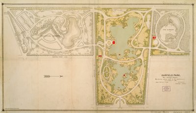 Mapa Garfield Park, Chicago, Illinois autorstwa American School
