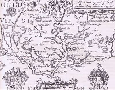 Mapa Wirginii, ilustracja z publikacji Cassell