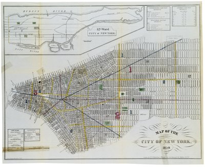 Mapa miasta Nowy Jork autorstwa American School