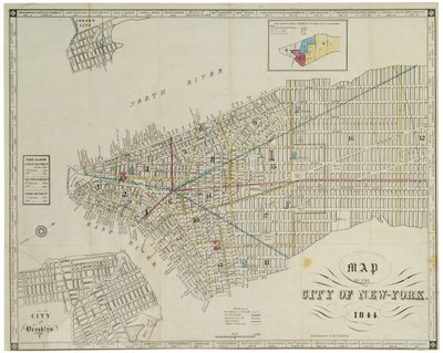 Mapa miasta Nowy Jork. autorstwa American School