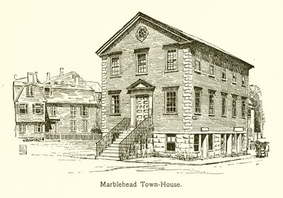 Marblehead Town-House (grawerunek) autorstwa American School