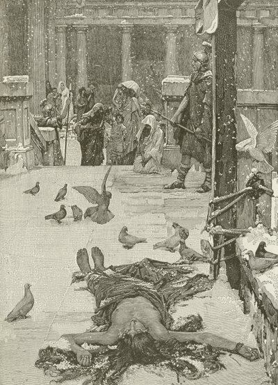 Męczeństwo św. Eulalii, z obrazu JW Waterhouse autorstwa American School