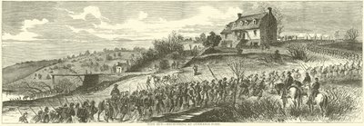 Mine Run, przeprawa w Germania Ford, listopad 1863 autorstwa American School