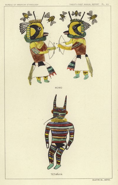 Momo, Tetanaya (kolorowa litografia) autorstwa American School