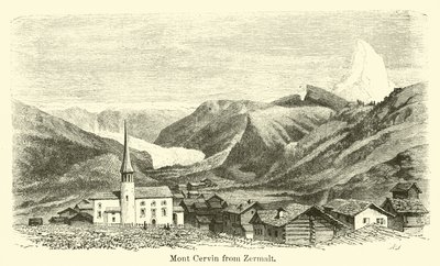 Mont Cervin z Zermalt autorstwa American School