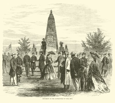 Pomnik na polu bitwy pod Bull Run, wrzesień 1862 autorstwa American School