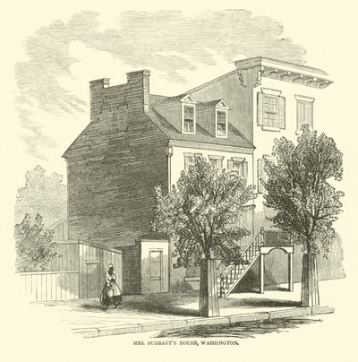 Dom pani Surratts, Waszyngton, kwiecień 1865 autorstwa American School