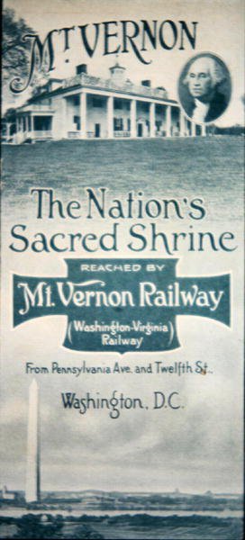 Ulotka reklamowa Mt. Vernon Railway autorstwa American School