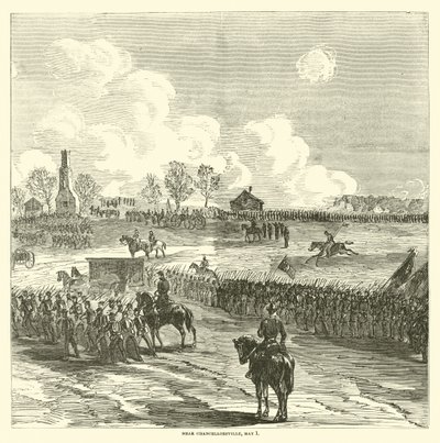 W pobliżu Chancellorsville, 1 maja 1863 r. autorstwa American School