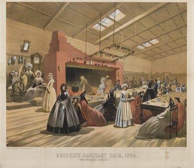 Kuchnia Nowej Anglii, Targi Sanitarne na Brooklynie, 1864 r. autorstwa American School