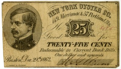 New York Oyster Co., 119 Merrimac & 57 Portland St., 1862 autorstwa American School