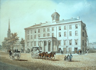 Scena uliczna w Ameryce Północnej (toaleta na szkle) autorstwa American School
