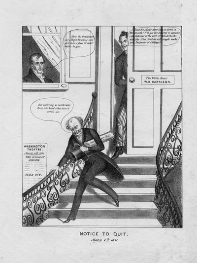 Zawiadomienie o rezygnacji: 4 marca 1841 r. autorstwa American School