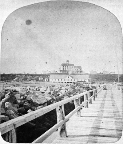 Ocean View Hotel, Block Island, Rhode Island (zjeżdżalnia stereooptyczna) autorstwa American School