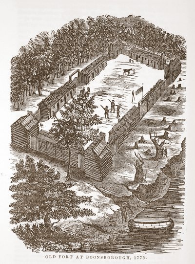 Stary Fort w Boonsborough, 1775 autorstwa American School