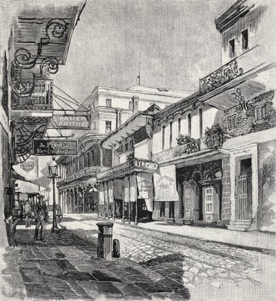 Hotel Old St. Louis, później The State House, Nowy Orlean, z „The Century Illustrated Monthly Magazine”, od maja do października 1883 r. autorstwa American School