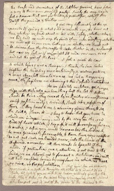 Strona 2, List Abigail Adams do Johna Adamsa, 31 marca - 5 kwietnia 1776 r. autorstwa American School