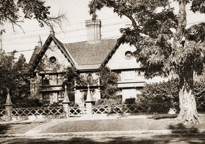 Pickering House, Salem, Massachusetts, 1915 (wklęsłodruk w tonie sepii) autorstwa American School