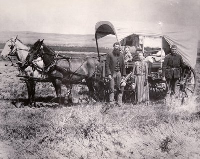 Rodzina pionierów w dolinie Loup, Nebraska autorstwa American School