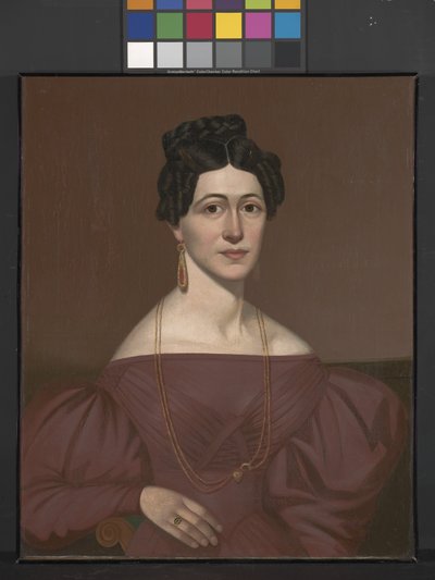 Portret Elizy C. Ayres (olej na płótnie) autorstwa American School