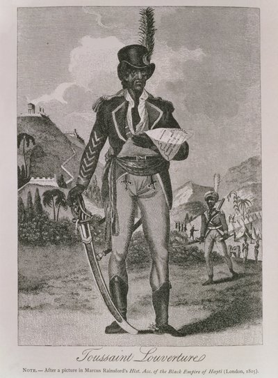 Portret Francois Dominique Toussaint-Louverture (ok. 1743-1803) (rycina) autorstwa American School