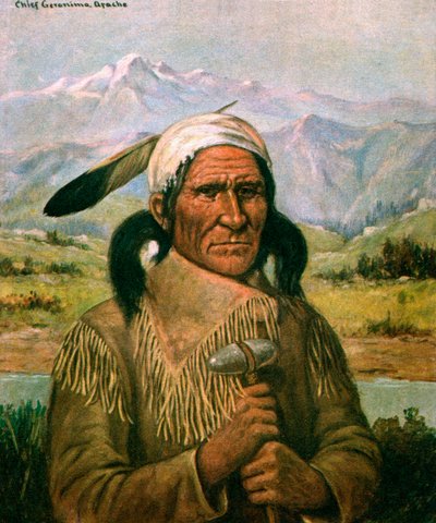 Portret Geronimo autorstwa American School
