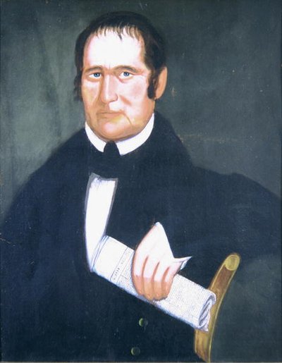 Portret Henry Stevensa (1819-86) 1834 (olej na płótnie) autorstwa American School
