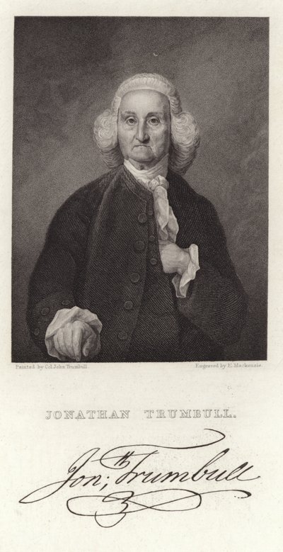Portret Jonathana Trumbella autorstwa American School