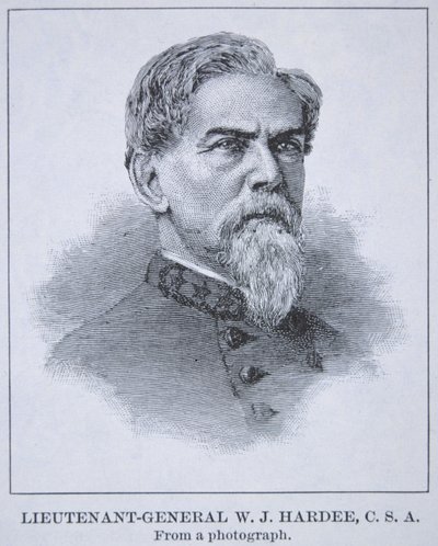 Portret generała porucznika WJ Hardee (1815-73) (lito) autorstwa American School