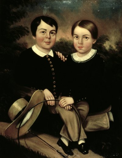 Portret dwojga dzieci autorstwa American School
