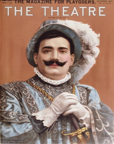 Plakat przedstawiający Enrico Caruso (1873-1921) jako Rigoletto, 1912 autorstwa American School