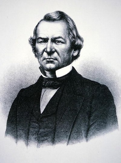 Prezydent Andrew Johnson (1808-1875) (grawerowanie) autorstwa American School