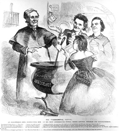 Prezydencki Pot Pie, z Frank Leslies Budżet zabawy, 1 października 1860 r autorstwa American School