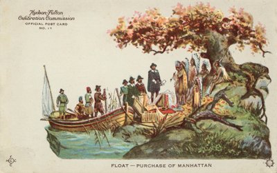 Zakup Manhattanu (druk kolorowy) autorstwa American School