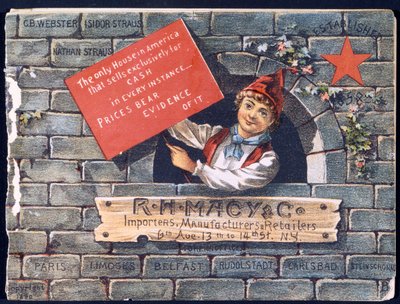 R.H. Macy & Co. Importers, Manufacturers & Retailers [przednia okładka katalogu], 1890 autorstwa American School