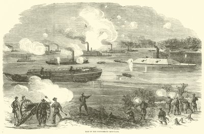 Nalot żelaznych pancerników Konfederacji, luty 1865 autorstwa American School