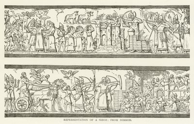 Reprezentacja oblężenia; od Nimrud autorstwa American School